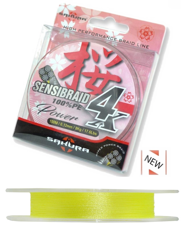 Sakura 4X Sensibraid YELLOW